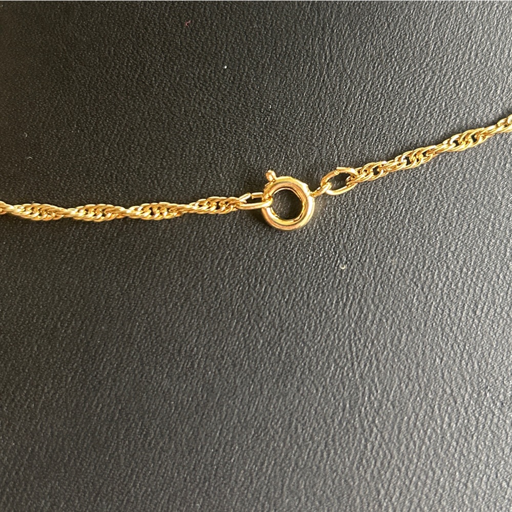 VINTAGE 1970’s 18K GOLD PLATED PLAYBOY BUNNY NECKLACE CHOKER ROPE CHAIN PLAYBOY - Picture 5 of 6